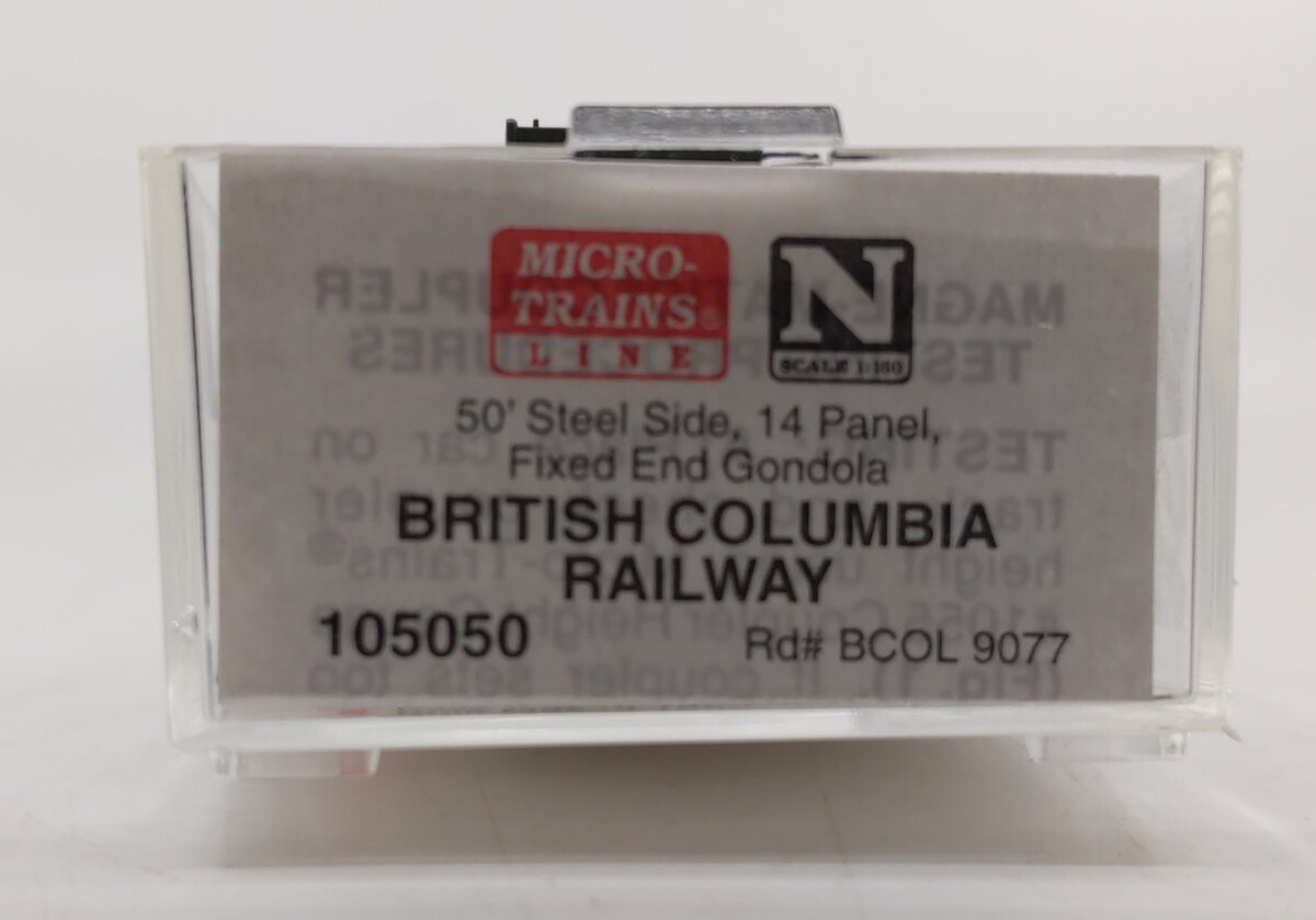 Micro-Trains 10500050 N BCOL 50' 14 Panel Steel Fishbelly Side Gondola #9077 NIB