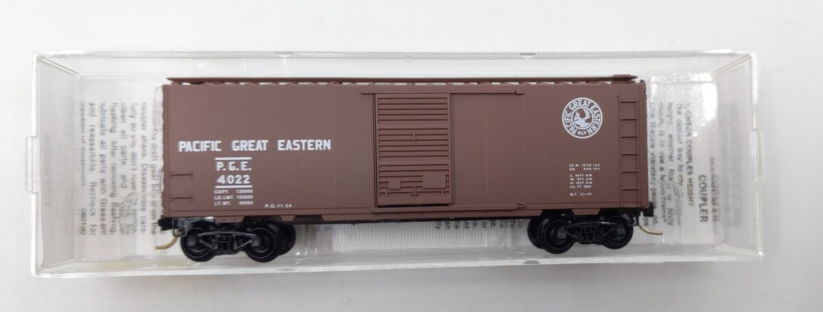 Micro-Trains 02000970 N Pacific Great Eastern 40' Single Door Boxcar #4022 LN/Box