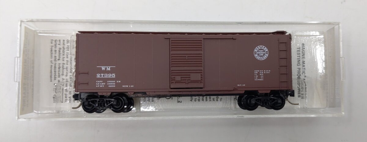 Micro-Trains 02000960 N Western Maryland 40' Standard Single Door Boxcar #27395 LN/Box
