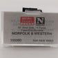 Micro-Trains 10500080 N N&W 50' 14 Panel Steel Fishbelly Side Gondola #98863