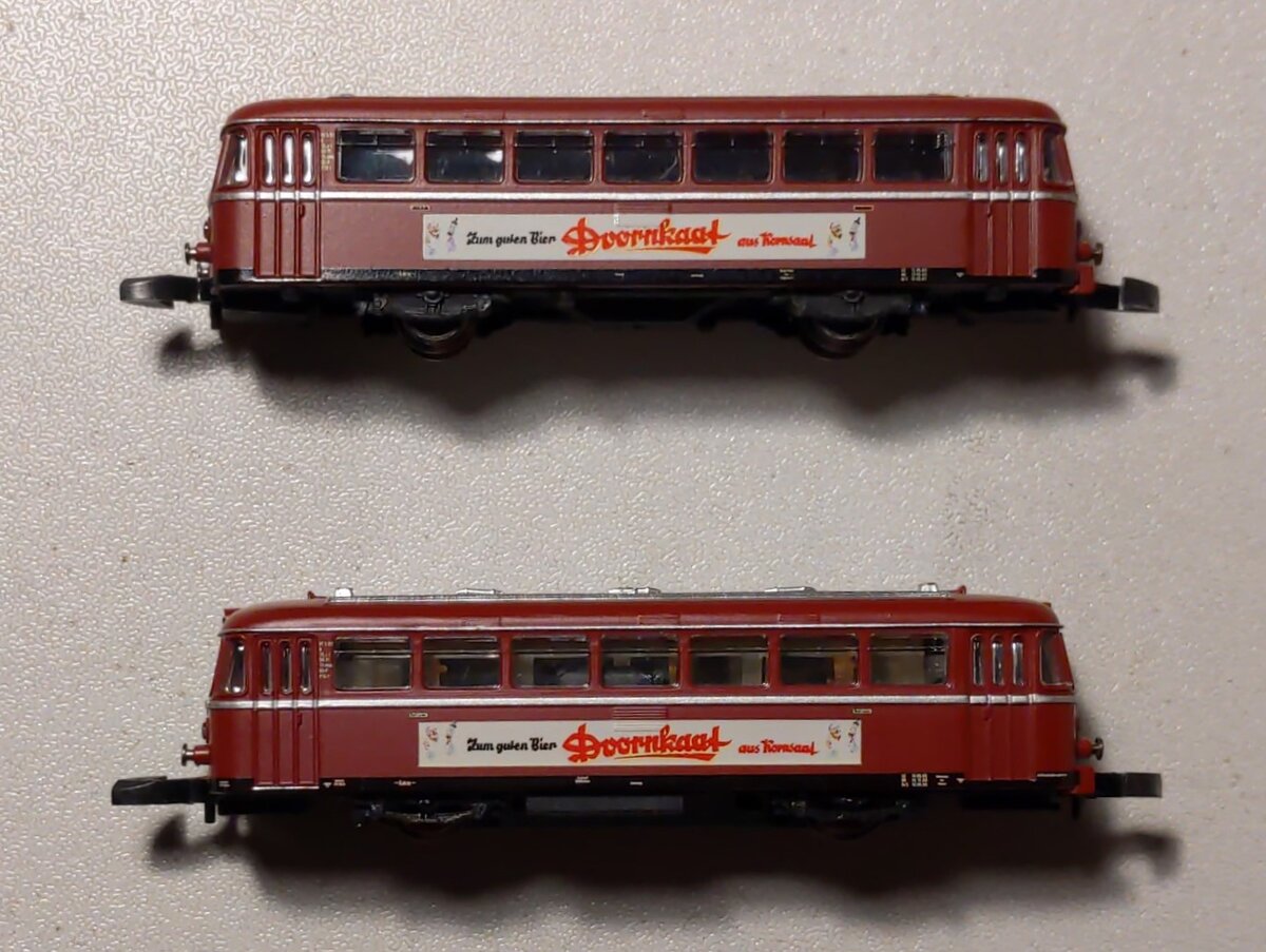 Marklin 88311 Z Scale EBOE Rail Bus with a Trailer Car