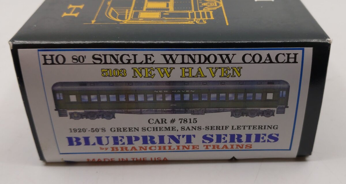 Branchline Trains 7815 HO 1920-50'S Green Scheme Blueprint Series
