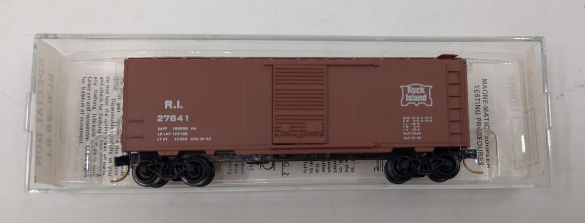Micro-Trains BLW-26 N Scale R. I. Rock Island 40' Boxcar #27641