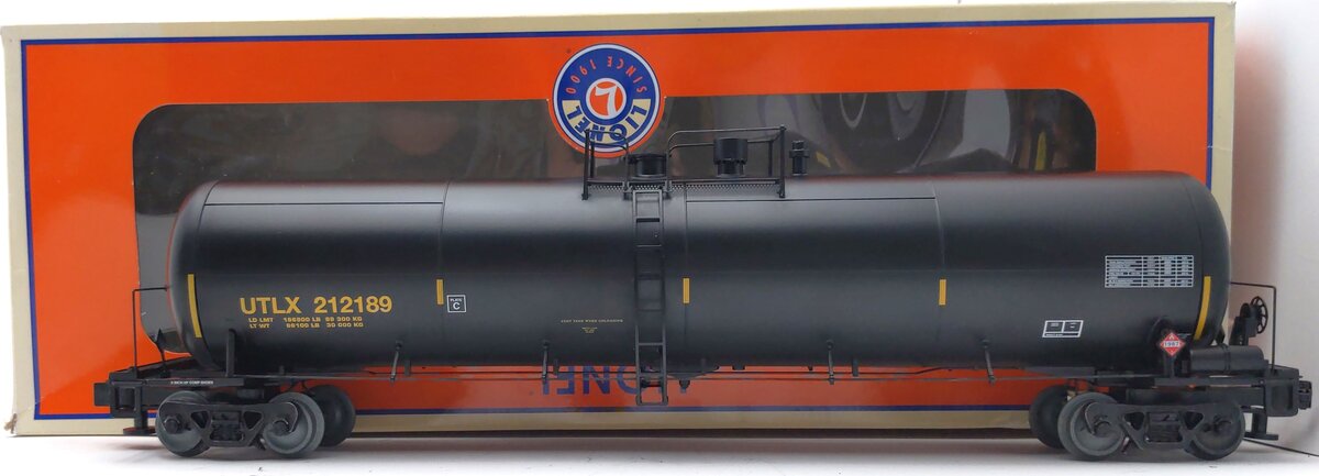 Lionel 6-85081 O UTLX 30K Tank Car with Freight Sounds #212189