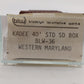 Brooklyn Locomotive Works BLW-36 N Western Maryland 40' Standard Boxcar #25855
