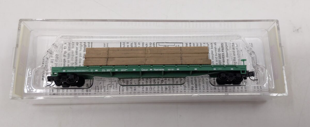 Micro-Trains 52400081 Z GN 60' Straight Sides Flat Car w/Cut Timber Load #161151