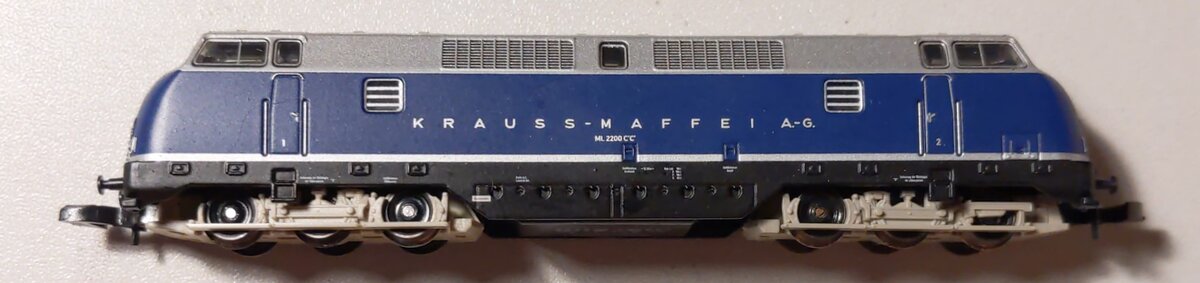 Marklin 88301 Z Krauss-Maffei ML 2200 C'C' Diesel Locomotive