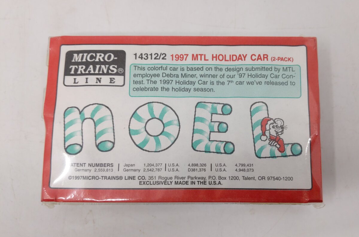 Micro-Trains 14312/2 Z Scale 1997 Noel Holiday Gondola (Set of 2) LN/Box