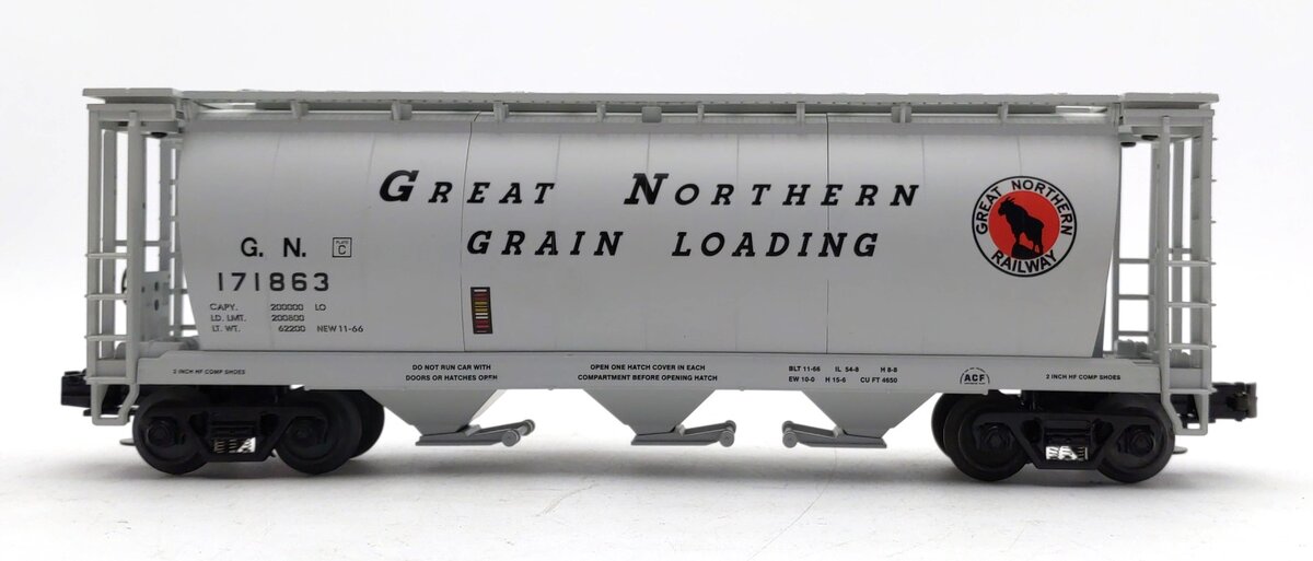 MTH 20-90006B Great Northern Cylindrical Hopper #171863 LN/Box