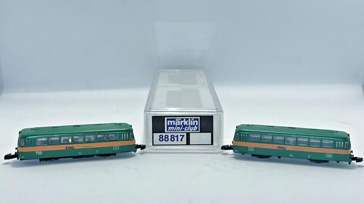 Marklin Z Scale Deutsche Bundesbahn Class 798 Railbus & Class 998 Trailer LN/Box