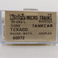 Micro-Trains 06500072 N Texaco 39' Single Dome Tank Car #1102