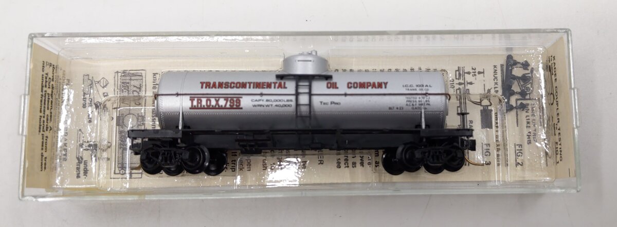 Micro-Trains 06500050 N Transcontinental Oil 39' Single Dome Tank Car #799 LN/Box