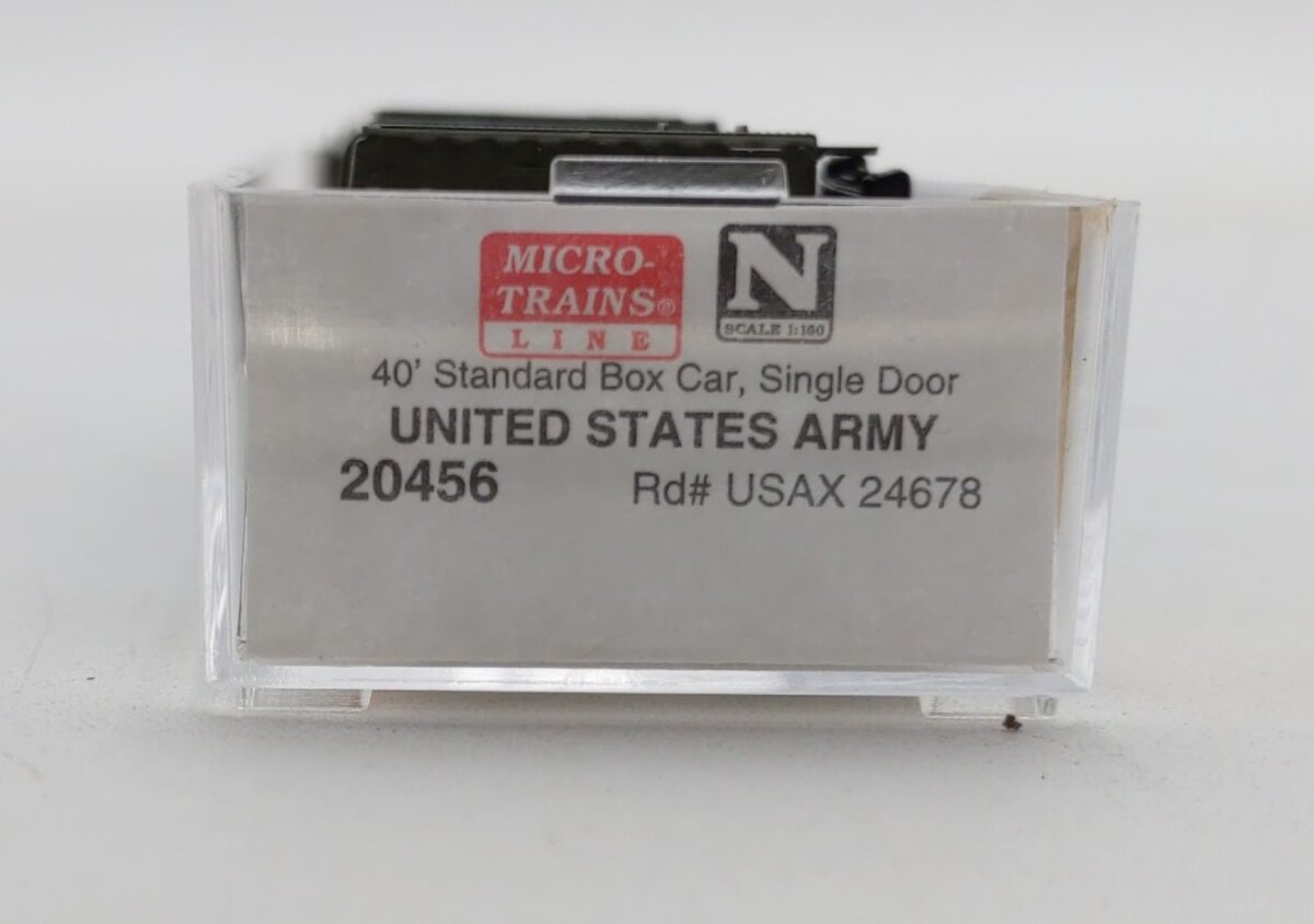 Micro-Trains 02000456 N Scale United States Army 40' Single Door Boxcar #24678 LN/Box