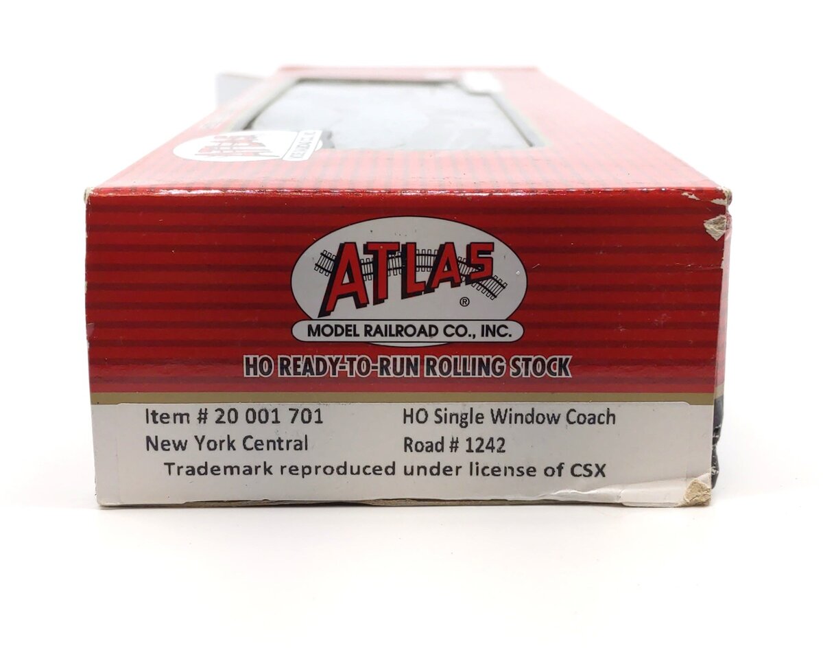 Atlas 20001701 HO New York Central Heavyweight Coach Car #1242