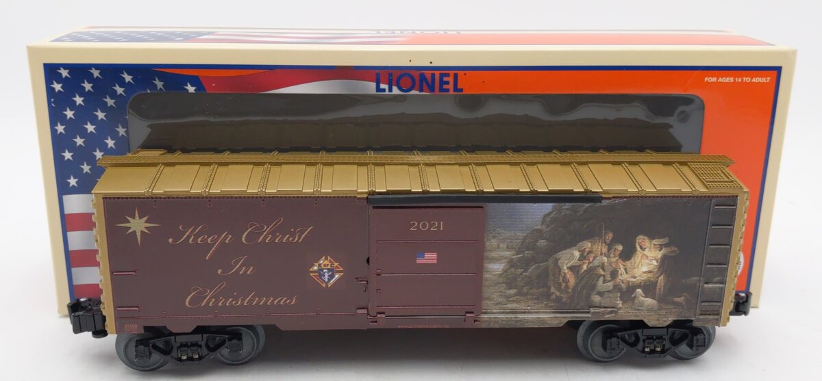 Lionel 2101500 O "Keep Christ In Christmas" Boxcar #2021 LN/Box