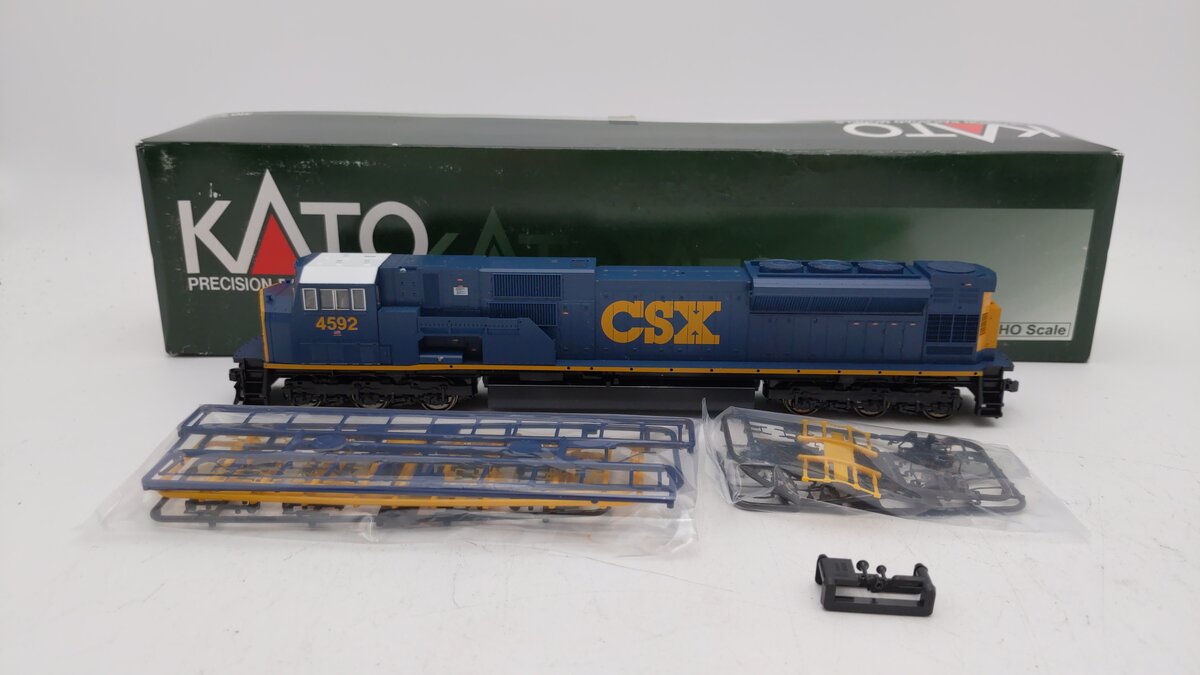 Kato 376372LS HO CSX EMD SD80MAC #4592 w/LokSound/DCC
