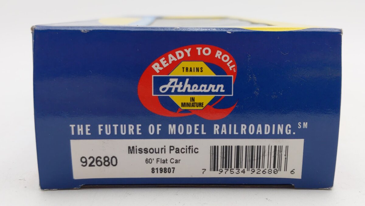Athearn 92680 HO Missouri Pacific 60' Ready-to-Run Flat Car #819807