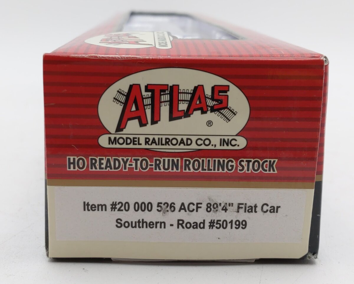 Atlas 20000526 HO Southern 89'4" Flat w/Twin Jacks #50199