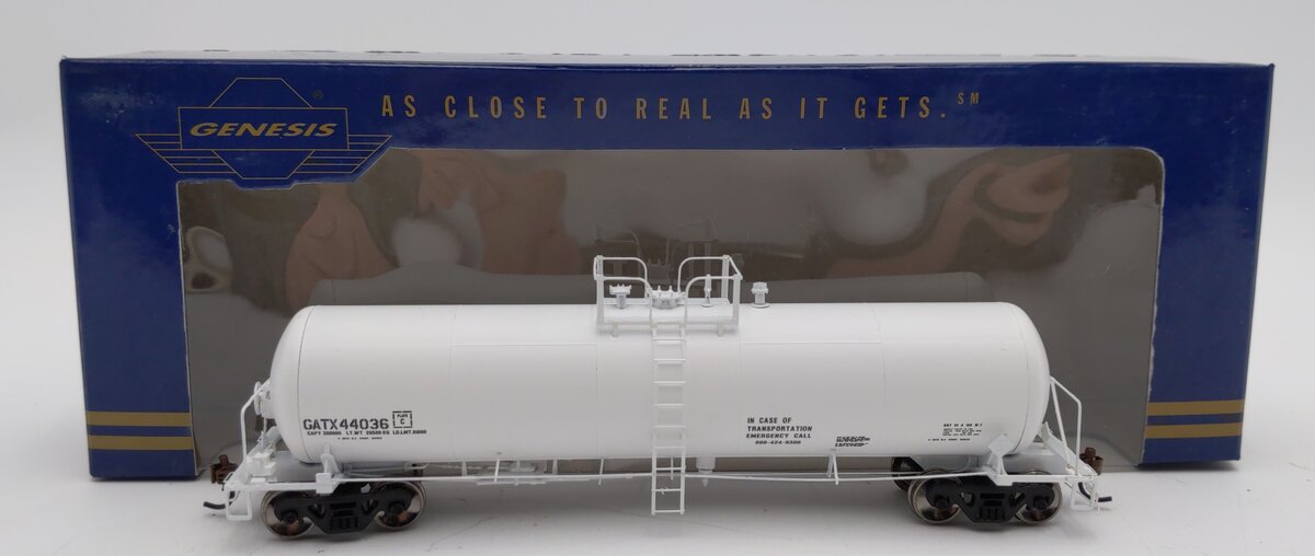Athearn G96508 HO Scale GATX-White 20K Tank Car #44036