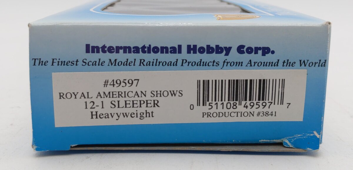 IHC 49597 HO Royal American Shows Heavyweight 12-1 Sleeper # 81