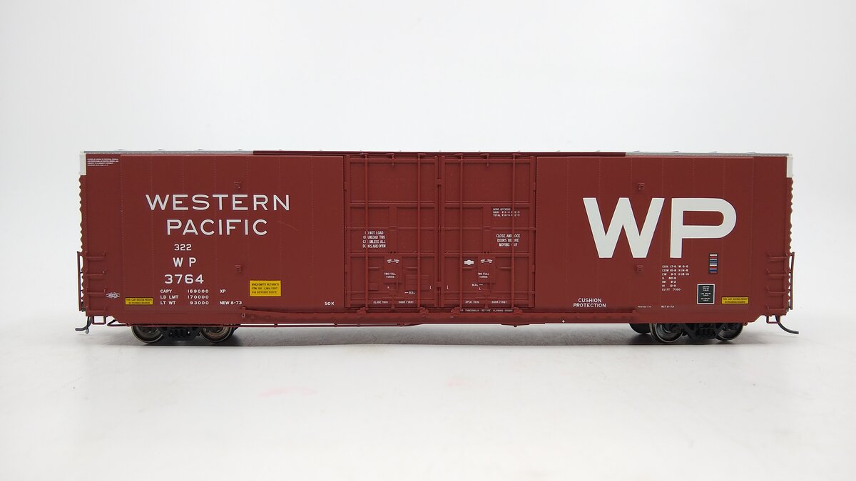 ExactRail EP-80302-6 HO Western Pacific Greenville 60" Double Plug Boxcar # 3763