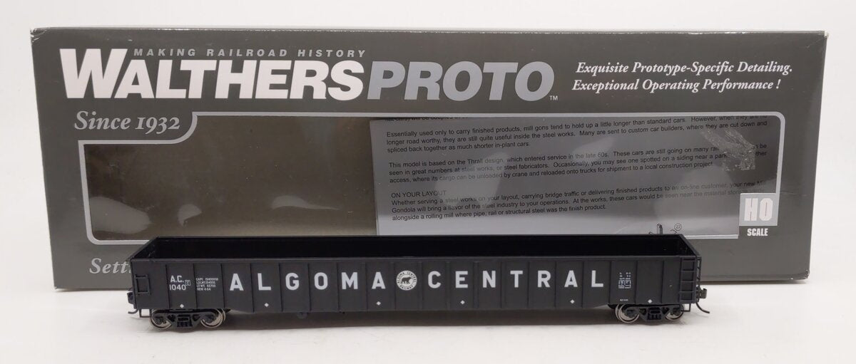 Walthers 920-105405 HO Algoma Central 65' Thrall Mill Gondola Ready To Run #1040
