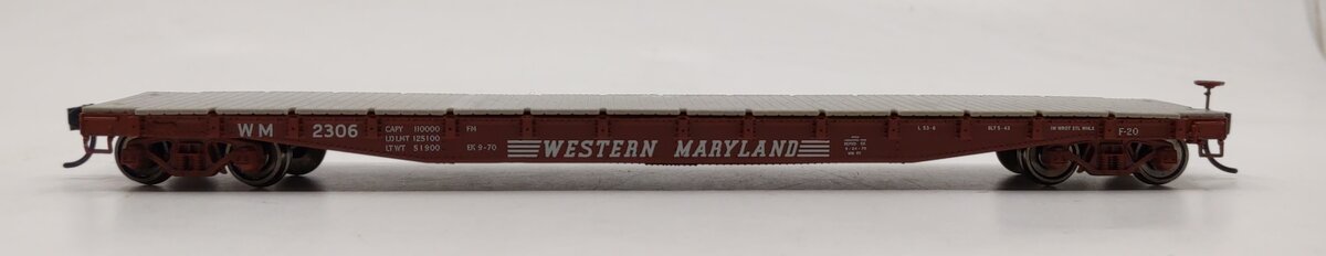 Walthers 920-104125 HO Western Maryland 53' AAR Flatcar #2306