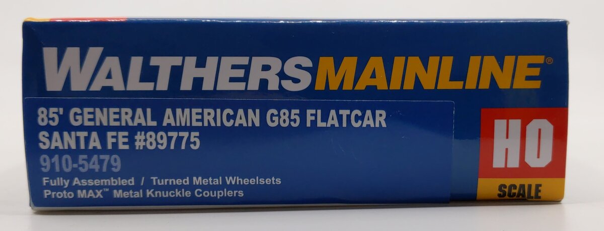 Walthers 910-5479 HO Santa Fe 85' General American G85 Flatcar RTR #89775