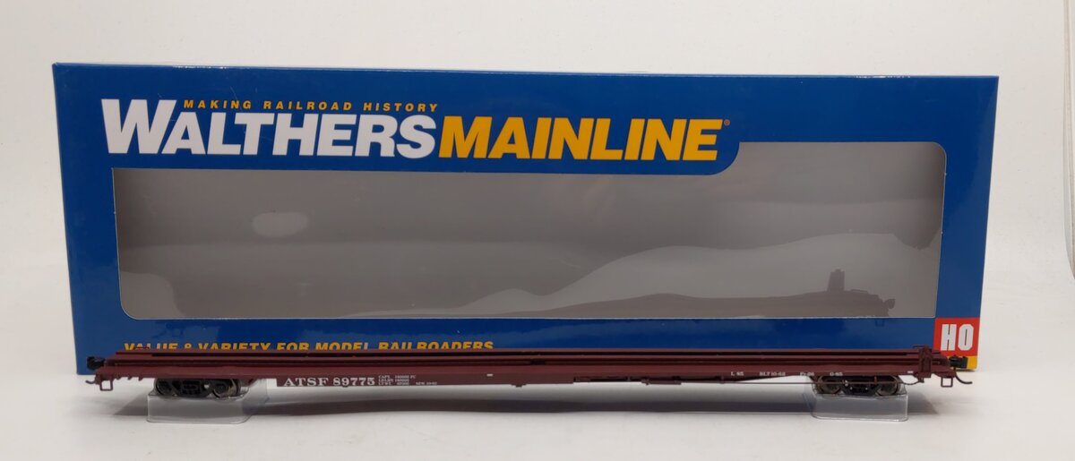 Walthers 910-5479 HO Santa Fe 85' General American G85 Flatcar RTR #89775