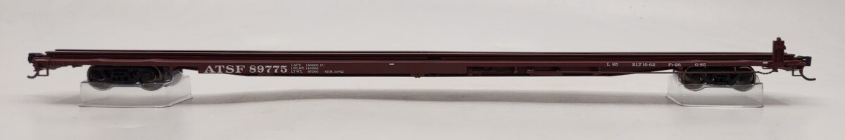 Walthers 910-5479 HO Santa Fe 85' General American G85 Flatcar RTR #89775