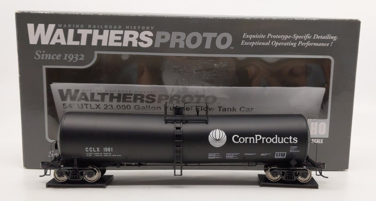 Walthers 920-100223 HO Scale Corn Products CCLX 54' Funnel-Flow Tank Car #1961