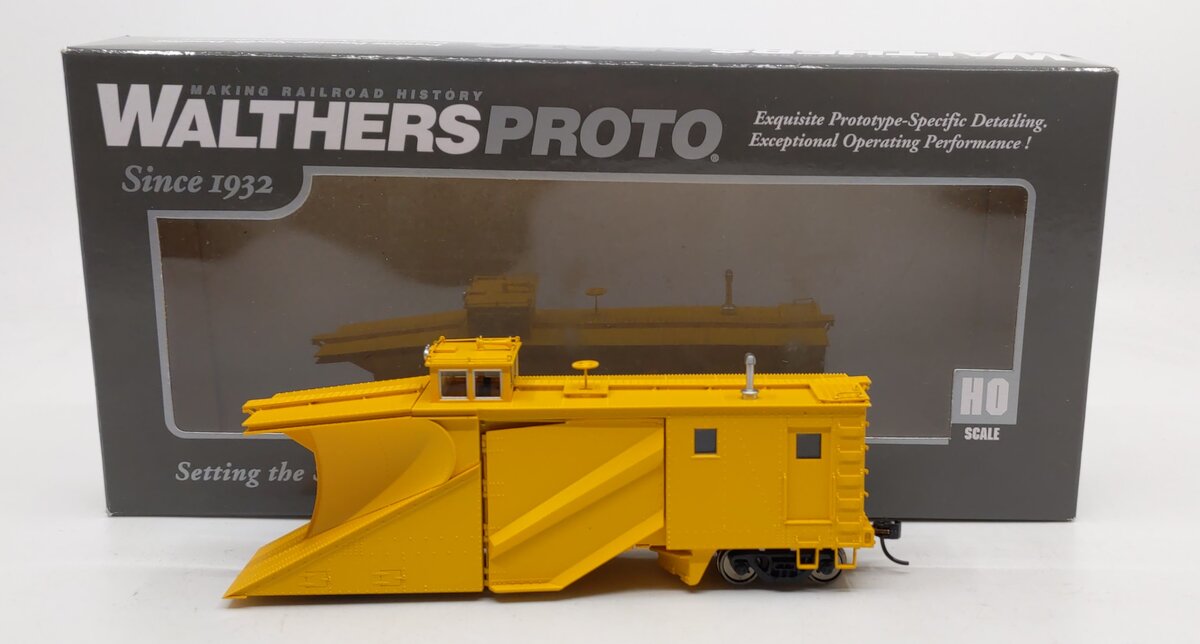 Walthers 920-110028 HO Painted Unlettered Proto Yellow Russell Snowplow