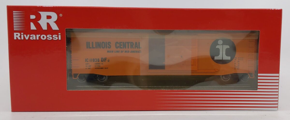 Rivarossi HR6380 HO Illinois Central 50' Single-Door Boxcar No Roofwalk #11030