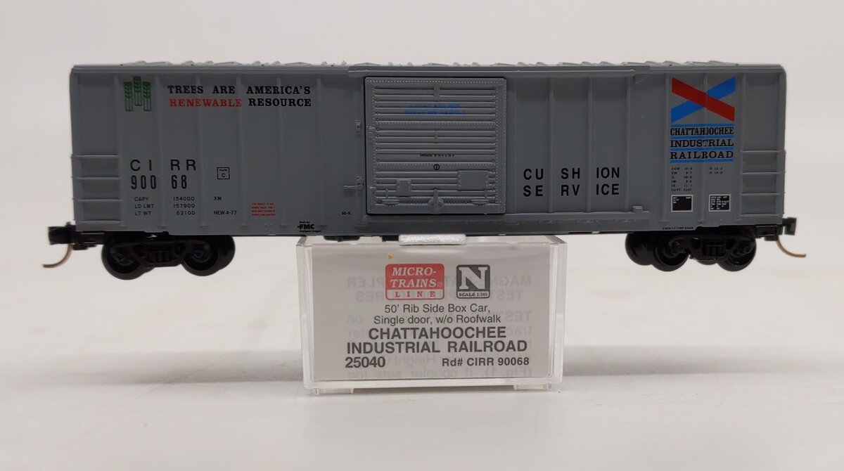 Micro-Trains 02500040 N CIRR 50' Single Door Rib Side Boxcar w/o Roofwalk #90068 LN/Box