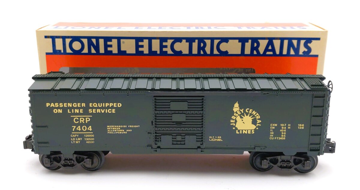 Lionel 6-7404 O Gauge Jersey Central Boxcar #7404