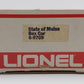 Lionel 6-9709 O Gauge State of Maine Box Car LN/Box