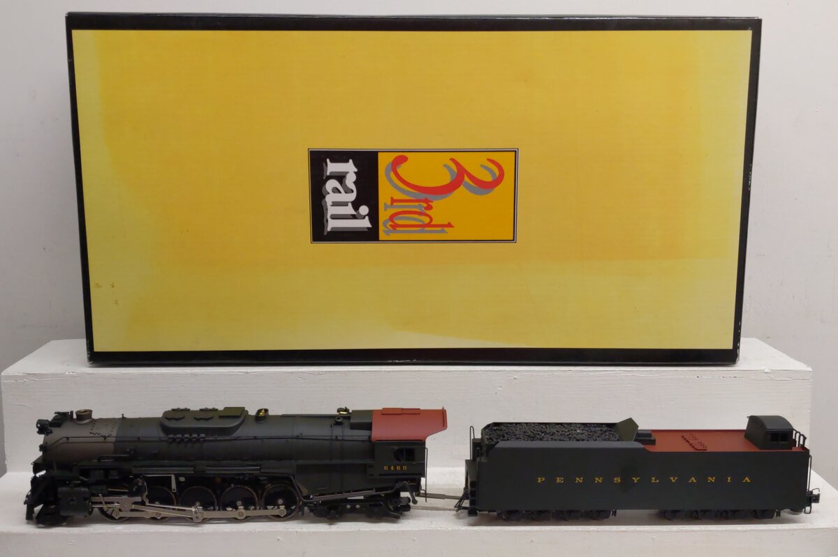 3rd Rail 6465 PRR 2-10-4 Steam Locomotive & Tender #6465 with Sound EX/Box