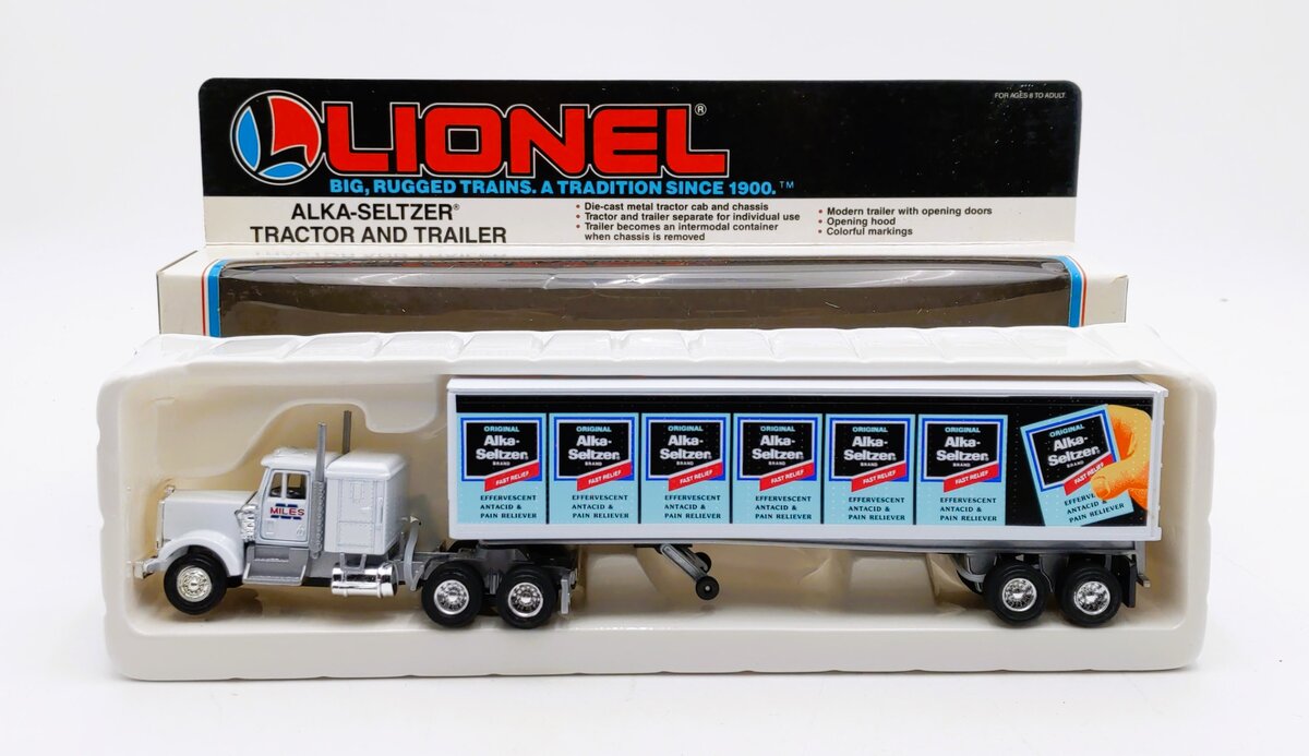 Lionel 6-12811 O Alka-Seltzer Tractor Trailer Truck NIB