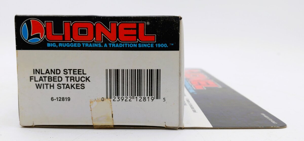 Lionel 6-12819 O Gauge Inland Steel Flatbed Tractor Trailer W/Stakes #12819 LN/Box