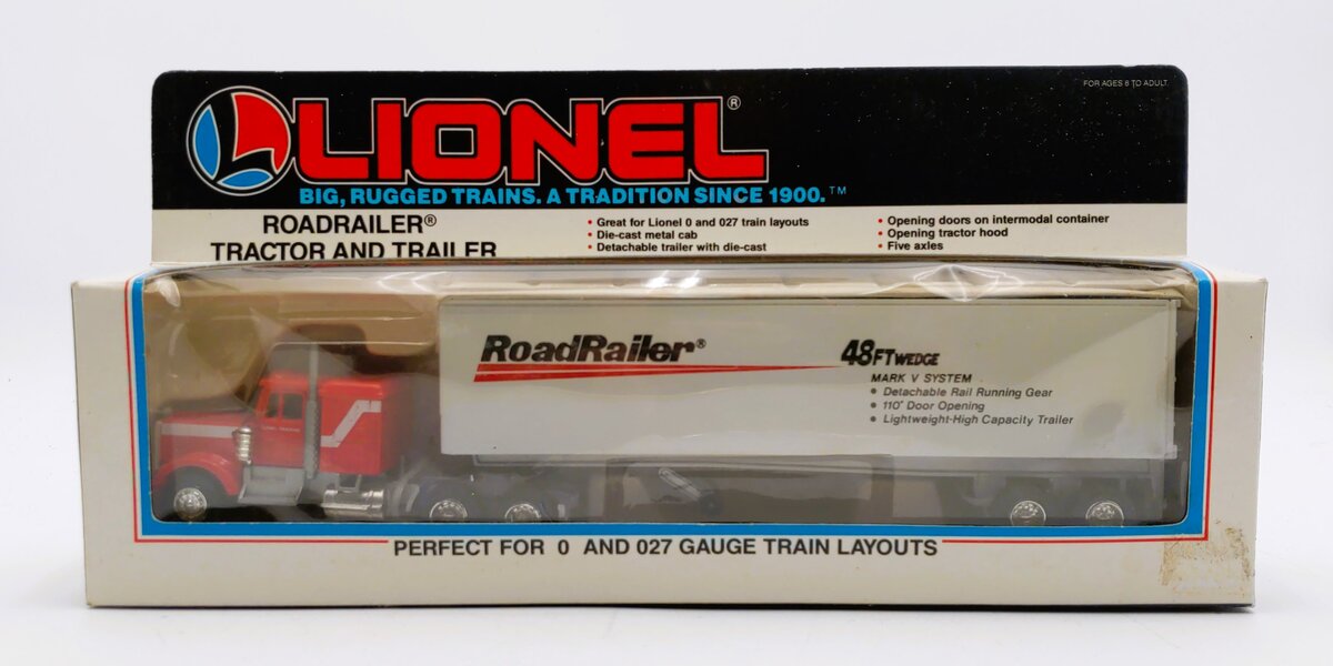 Lionel 6-12833 O 1:48 Scale RoadRailer Tractor & Trailer Truck LN/Box