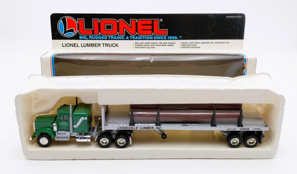 Lionel 6-12806 O Gauge Lionelville Lumber Inc Tractor Trailer Truck LN/Box