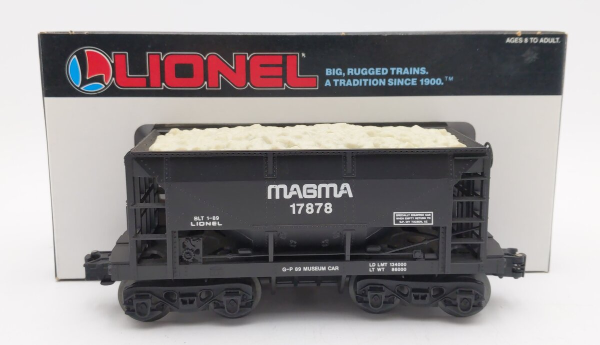 Lionel 6-17878 O Gauge TTOS-1989 Magma Miners Ore Museum Car w/Ore Load LN/Box