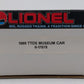 Lionel 6-17878 O Gauge TTOS-1989 Magma Miners Ore Museum Car w/Ore Load LN/Box