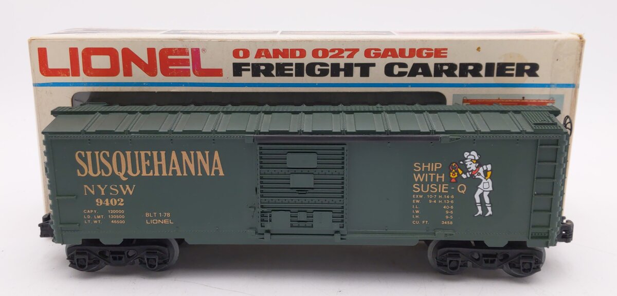 Lionel 6-9402 O Gauge Susquehanna Boxcar #9402 NIB