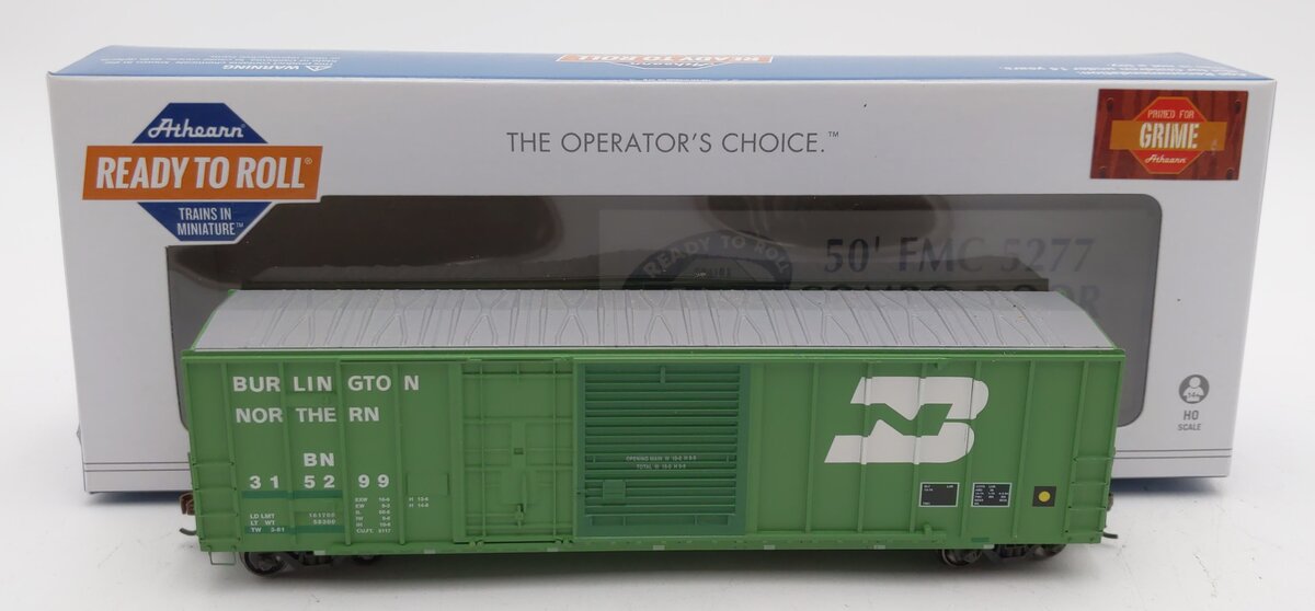 Athearn 26684 HO Burlington Northern RTR 50' FMC Combo Door Box #315299