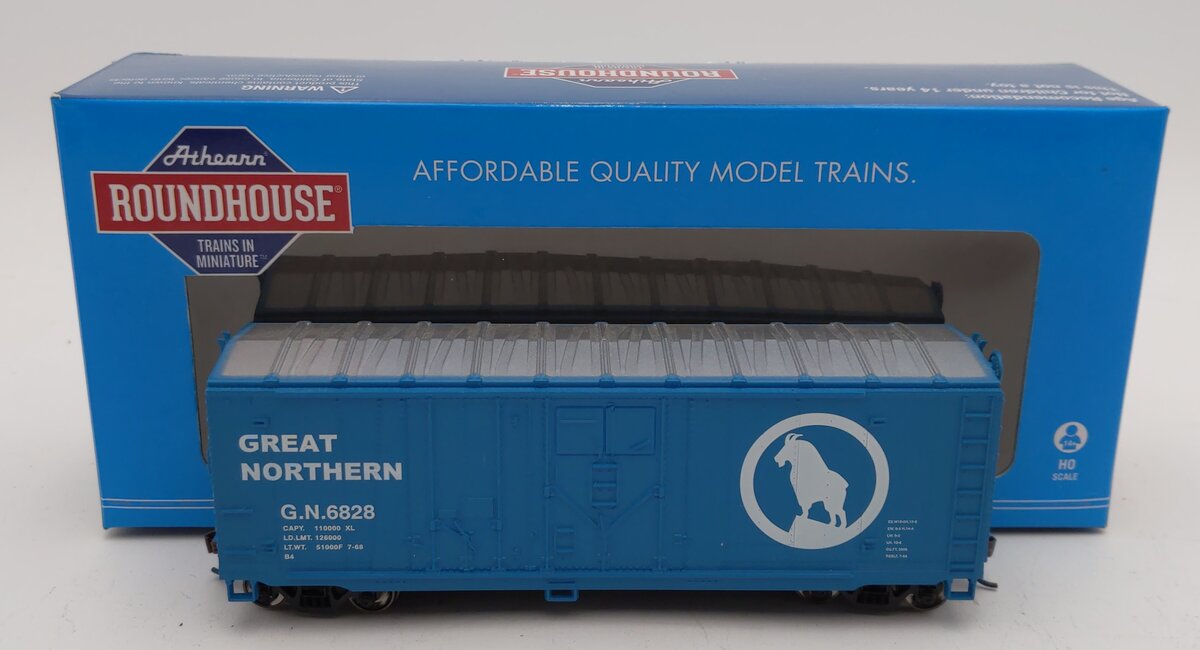 Roundhouse 14501 HO Great Northern 40' Grain Box Car #6828