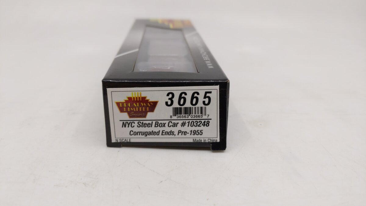 Broadway Limited 3665 N NYC Steel Box Car with Corrugated End #103248