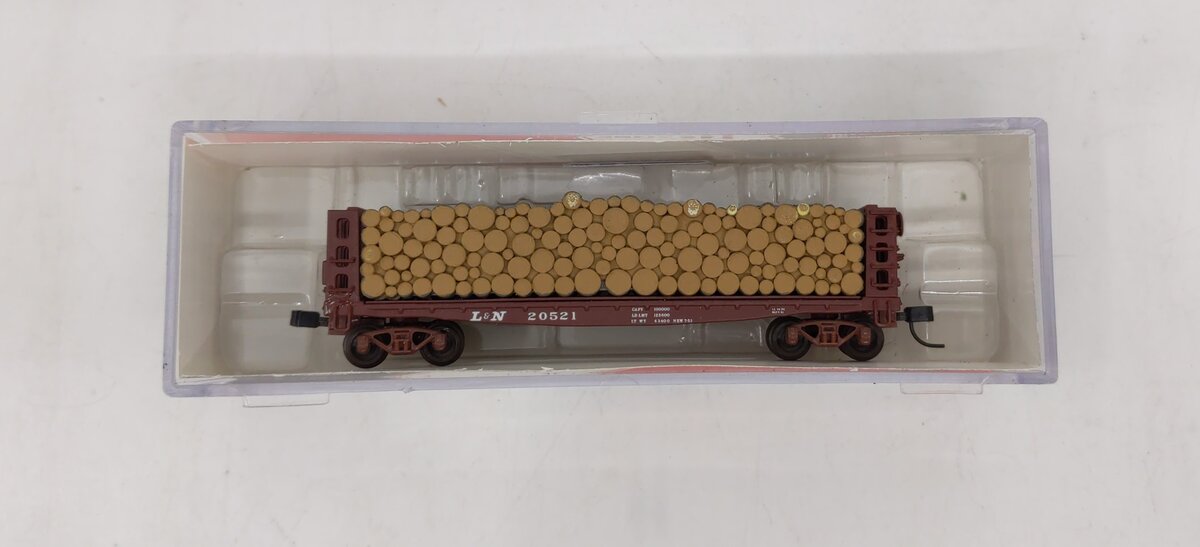 Atlas 50001432 N L&N 42' Pulpwood Flat Car #20521