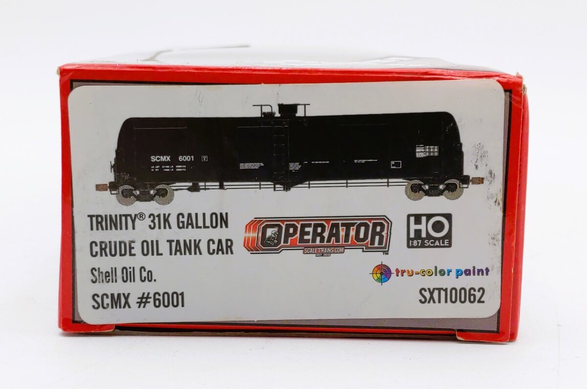 Scale Trains SXT10062 HO Shell Oil Trinity 31K Crude Oil Tank Car #6001