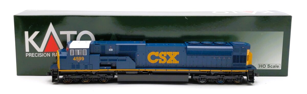 Kato 37-6373 HO Scale CSX EMD SD80MAC Diesel Locomotive #4599